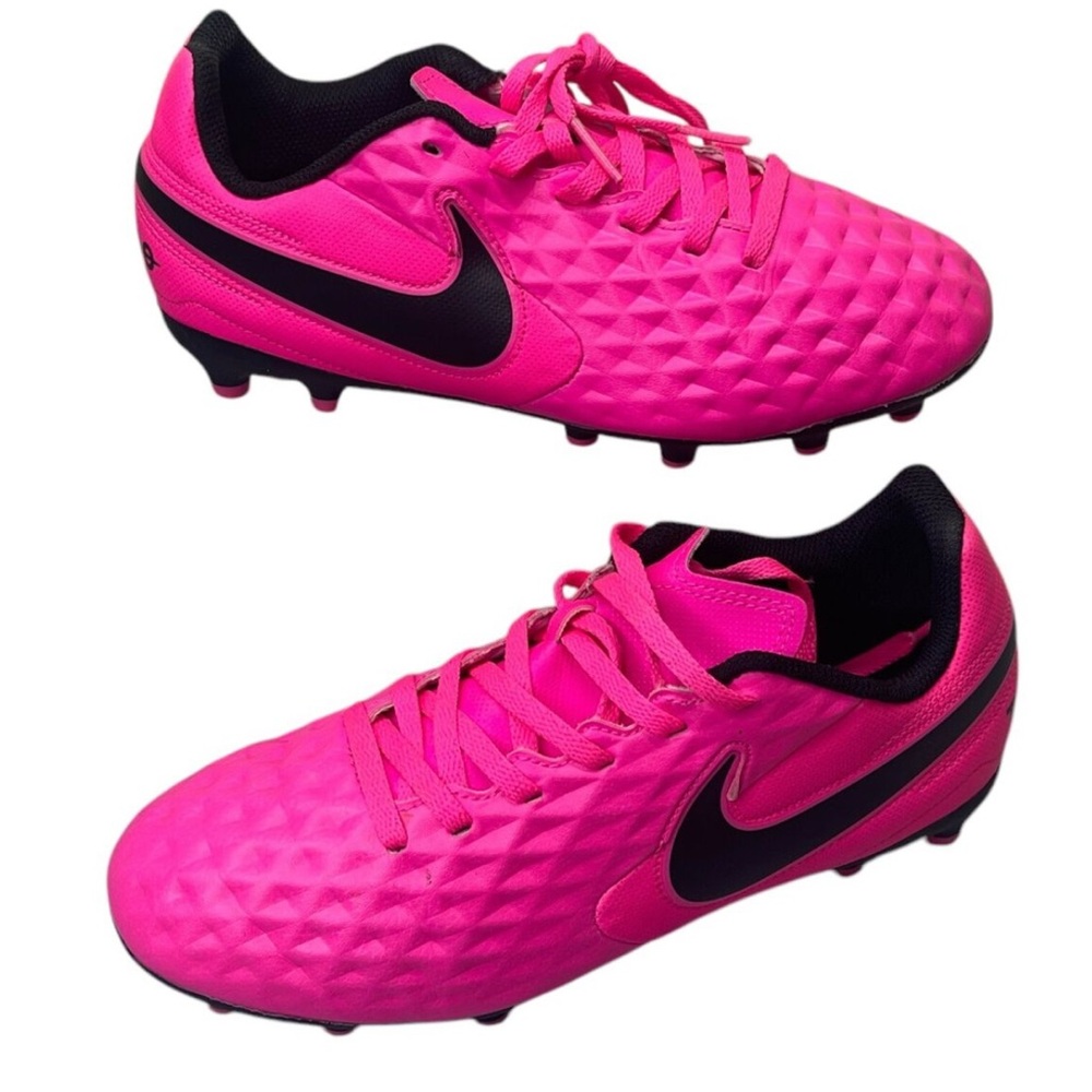 5Youth Nike Tempo Pink and Black Soccer Cleats
